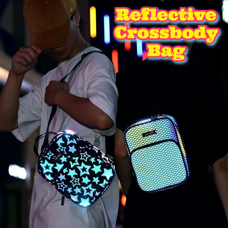 Cycling For Commute - Reflective Crossbody Bag Multipurpose Sports Sling