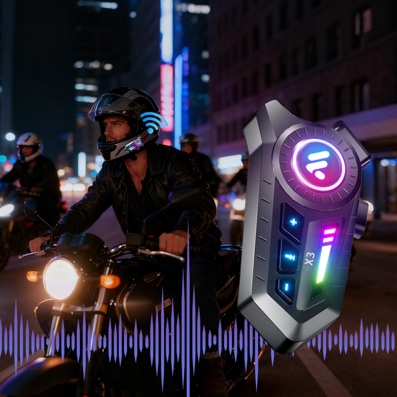 Commute Cycling Helmet - Motorcycle Helmet Headset Smart Double-speaker Helmet