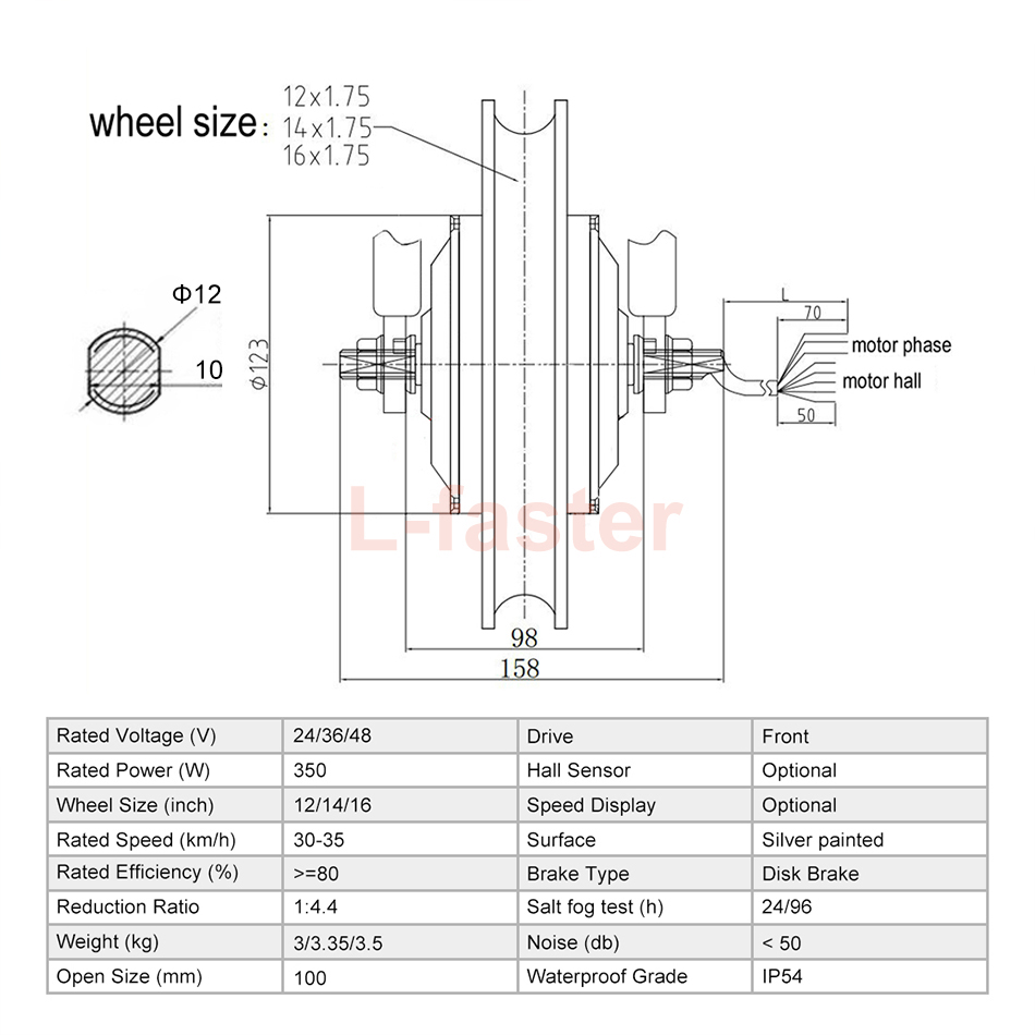 Brushless Gear DC Electric Bik – Dynamo Hub Front Bewertung und Preis