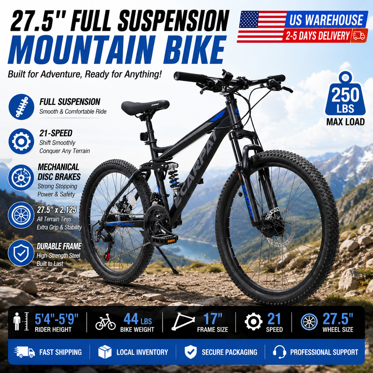 27.5 Inch Full Suspension MTB  – Commuting With Bike Bewertung und Preis